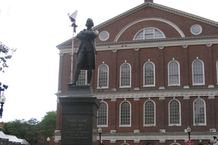 Samuel Adams at Faneuil Hall